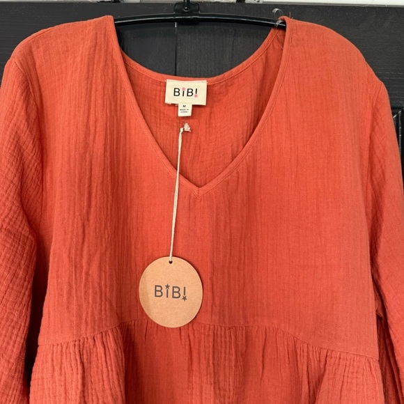 NWT BiBi Texas Longhorn Linen Fall Peplum Top - Picture 2 of 10